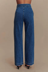 Rayne Wide Leg Denim Jeans - 90'S Blue