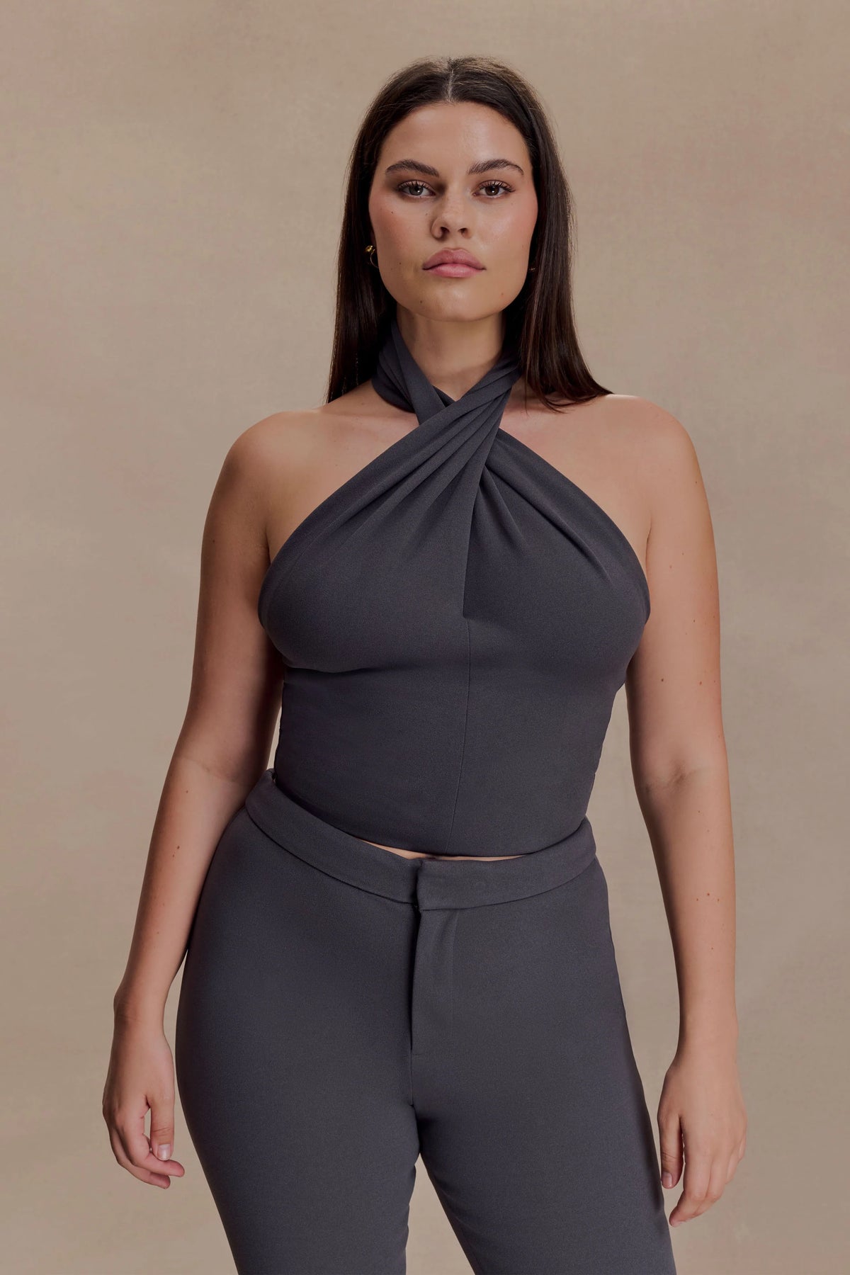 Marion Cross Over Top - Charcoal Shadow