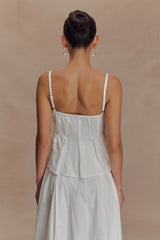 Mae Cotton Top - White