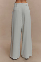Jameson Pleated Wide Leg Pants - Light Sage