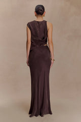 Violeta Maxi Skirt - Dark Chocolate
