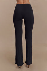 Preston Modal Straight Leg Pants - Black