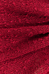 Sammy Boucle Knit Cover Up - Dragonfruit