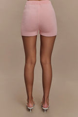 Noah Knit Shorts - Baby Pink