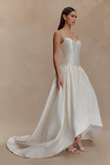 Carol Taffeta Maxi Gown - Ivory