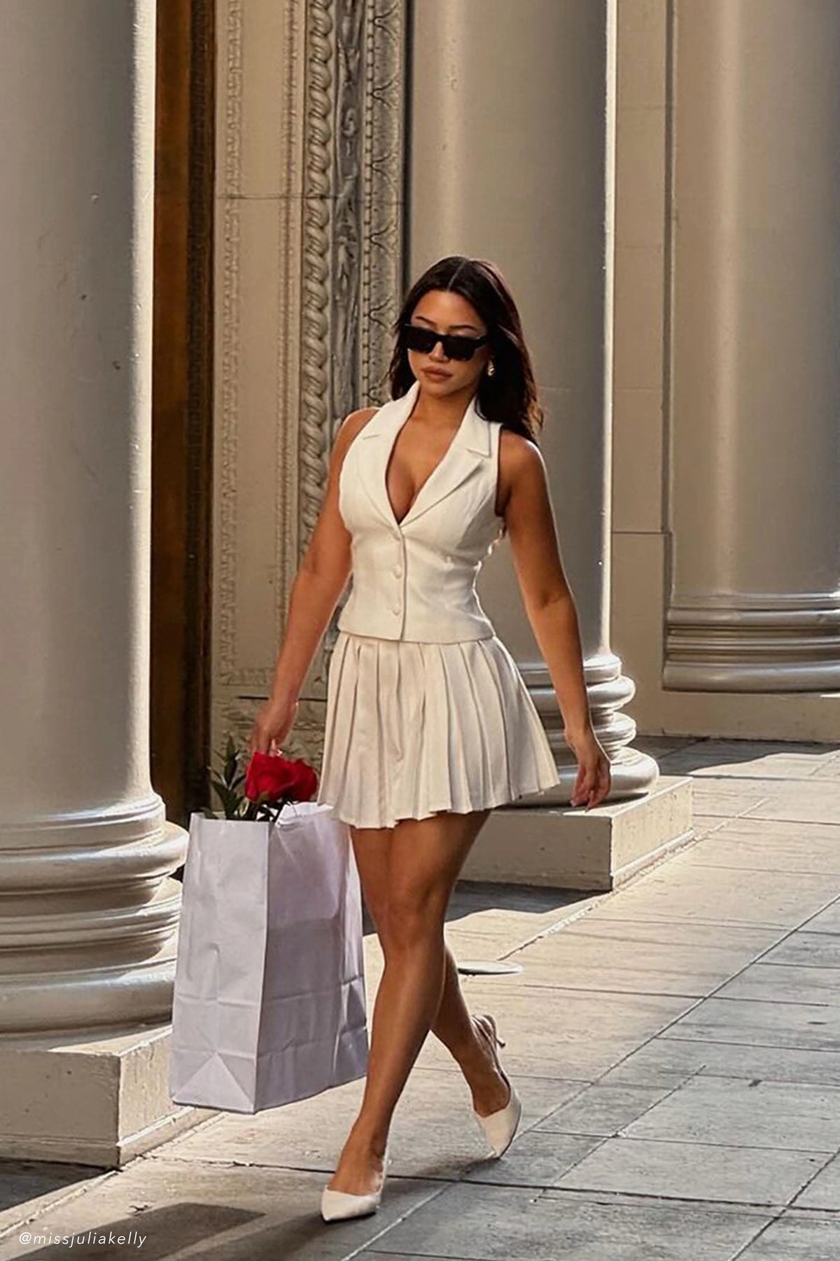 Mura Suiting Vest - Ivory