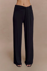 Ramona Modal Straight Leg Pant - Black