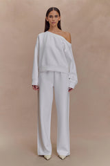 August Straight Leg Jogger - Ivory