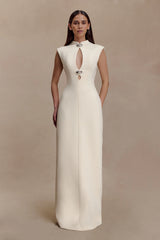 Michelle Cut Out Maxi Dress - Buttercream