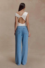 Niamh Modal Twist Back Bodysuit - Ivory