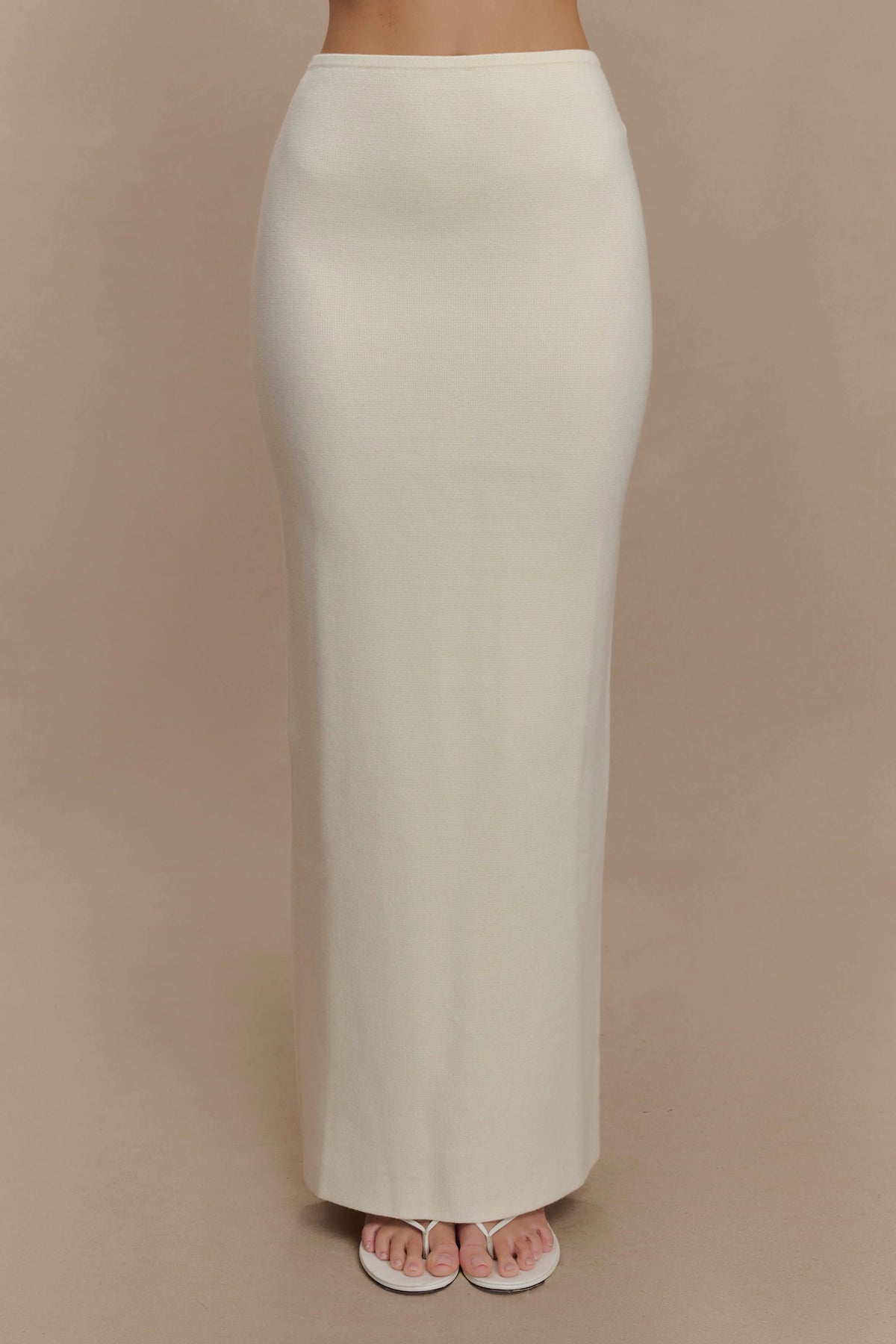 Kyle Knit Maxi Skirt - Ivory