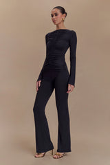 Preston Modal Straight Leg Pants - Black