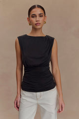 Anthony Short Sleeve Top - Black