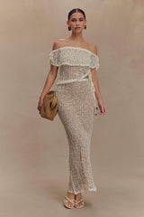 Cordelia Knit Maxi Skirt - Ivory