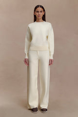 Lauren Knit Trouser - Ivory